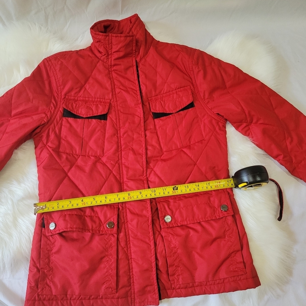 L-RL Women's Red Quilted Jacket - Picture 15 of 16